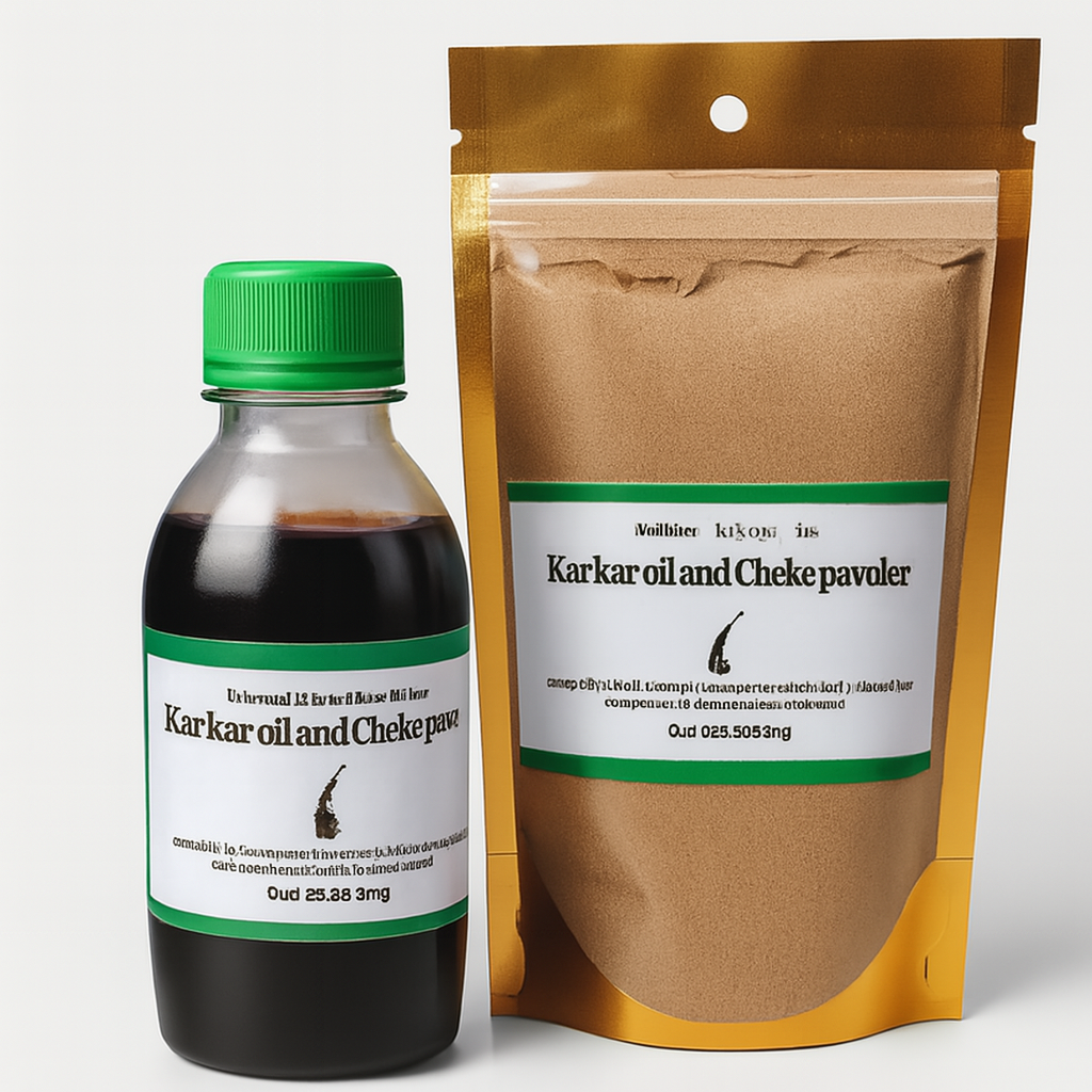 Karkar oil and chebe powder